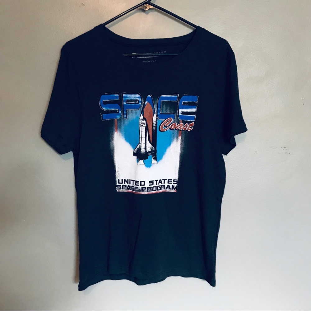 NWT Prince Peter black space shuttle graphic tee